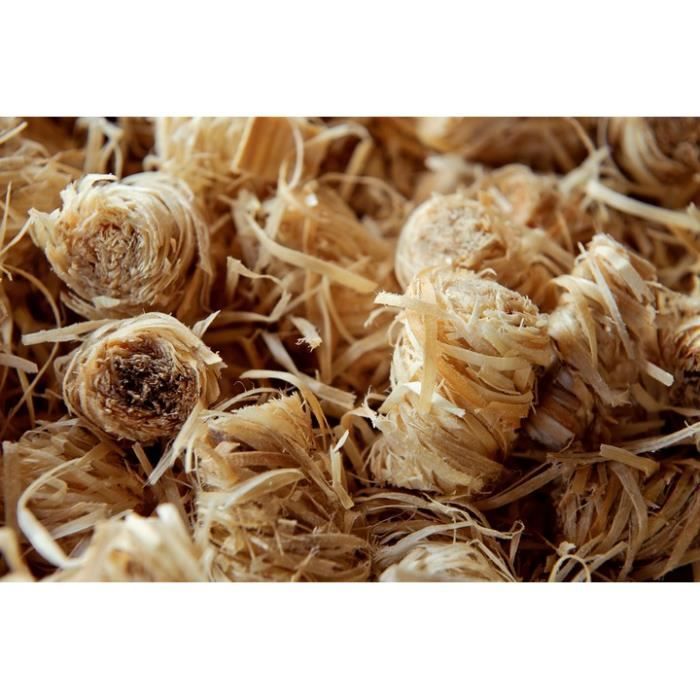 Sac d'allume-feux 100% naturel en laine de bois 12,5kg (950 pce) - Allume