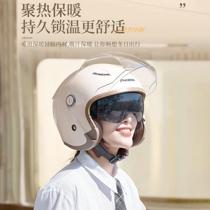Casque de moto avec double visiere integree pour homme et femme visage ouvert Wskins PerfecLiner capuchon de securite Rose D71602 Cdiscount Sport
