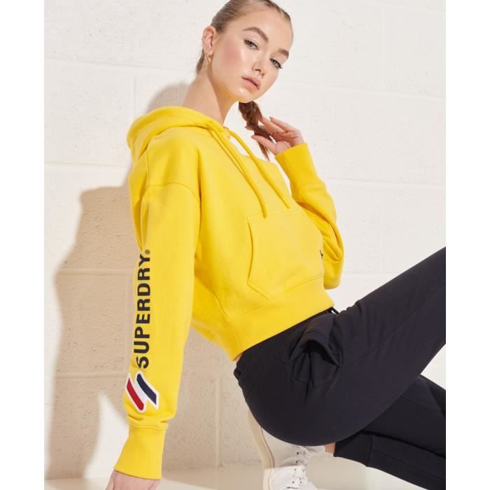 Sweat superdry jaune cheap
