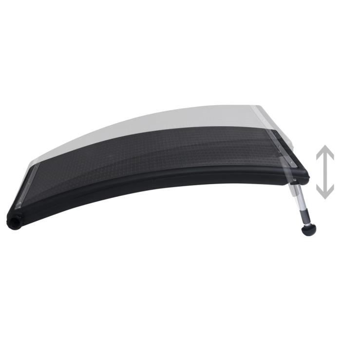 Ayhao2 Panneau de chauffage solaire de piscine courbé 110x65 cm 60299