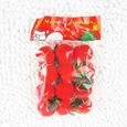 12 pcs 3 cm Pommes Rouges Rouge De Noël Ornements Suspendus Pendentif pour Cadeau Décoration  BOULE DE NOEL - DECORATION DE SAPIN-3