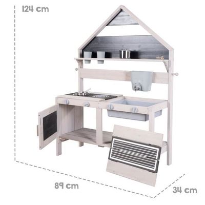 Czemo Dinette 56 Pièces – Hamburgers, Pizza, Hot-dogs, Plateau, Accessoires, Jeu De Rôle Chef, Enfants