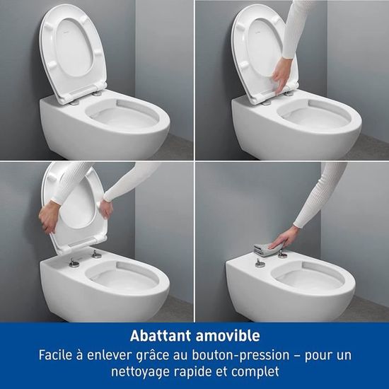 Comment changer un abattant WC avec frein de chute ? - L'Atelier par Brico  Privé