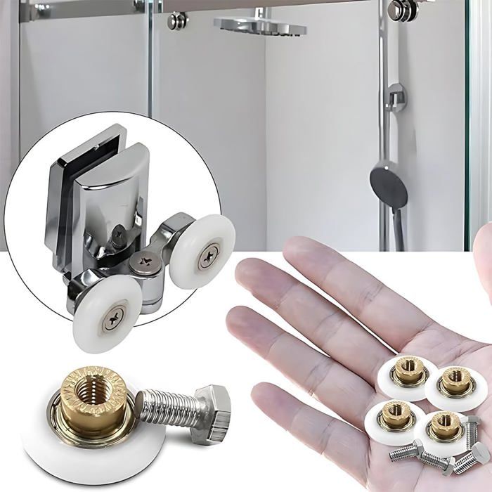 4 Pi ces Roulettes Porte De Douche Roulette Porte Coulissante De Douche 4-pi-ces-roulettes-porte-de-douche-roulette-porte-coulissante-de-douche