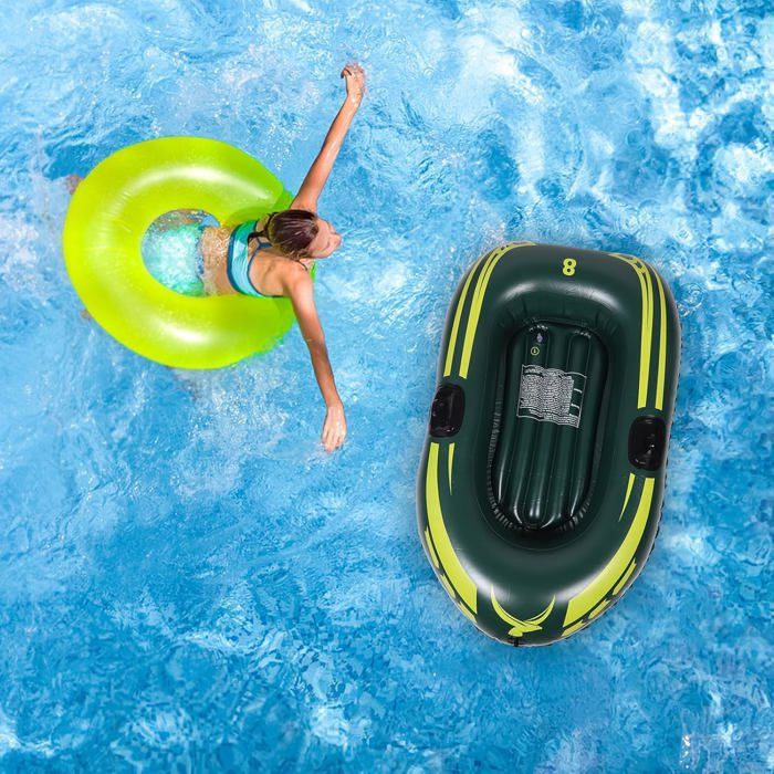 SEC Flotteur Gonflable de la Piscine avec Pagaies, Flotteur Canoë sur SEC Flotteur Gonflable de la Piscine avec Pagaies, Flotteur Canoë sur
