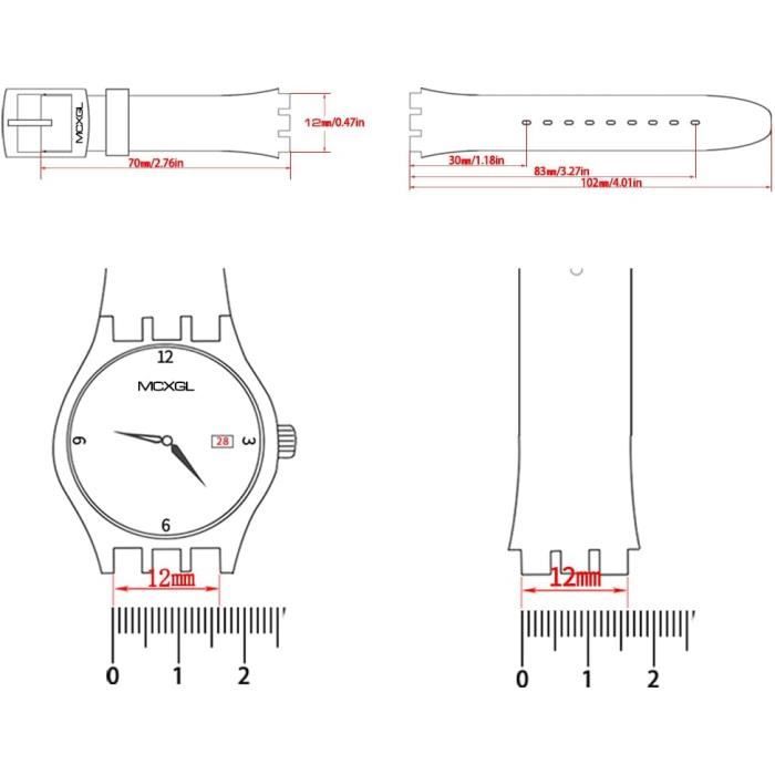 APVMFMKLTG Bracelet De Montre En Silicone Adapté For CK