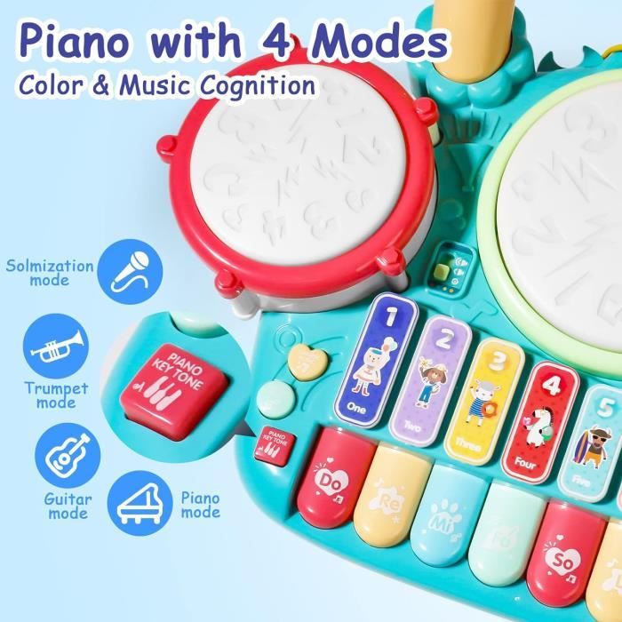 Tambour Jouet Bebe 1 an - Instruments de Musique Enfants Batterie Jeux Bebe 1 2 3 an ÉIdée Cadeau Enfant 1 2 3 an pour Bebe Filles - Jeux - Jouets Tambour Jouet Bebe 1 an - Instruments de Musique Enfants Batterie Jeux Bebe 1 2 3 an ÉIdée Cadeau Enfant 1 2 3 an pour Bebe Filles - Jeux - Jouets