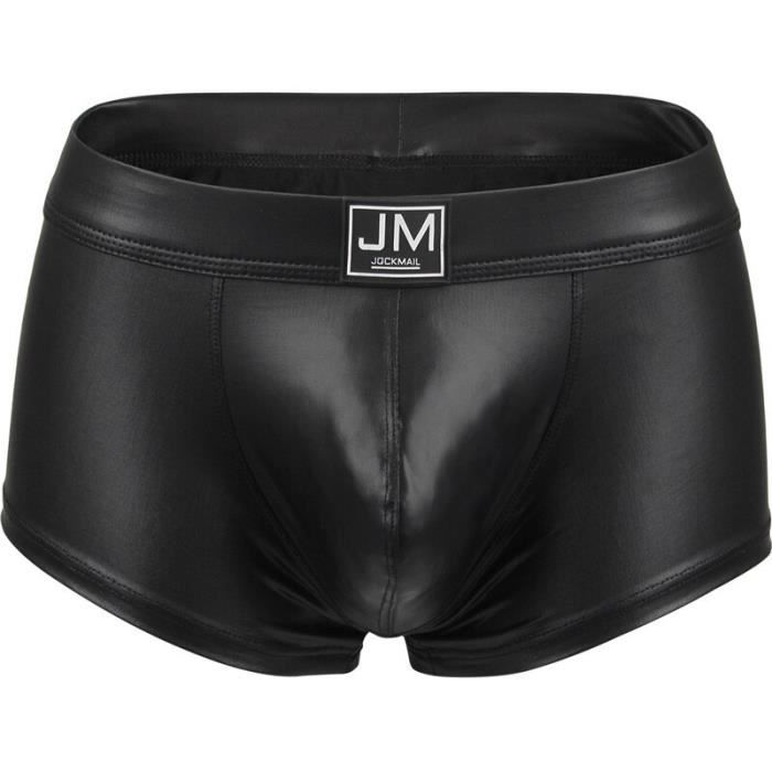 Calecon Sexy en cuir PU pour homme Type JM494Red Blanc Blanc Cdiscount Pret a Porter