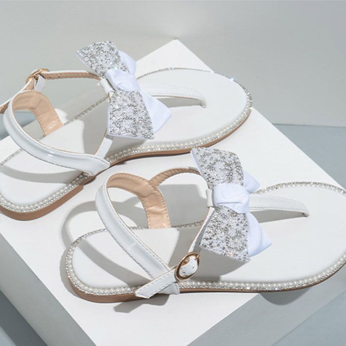 Sandales plates haut de gamme LE COIN COQUIN Blanc Femme
