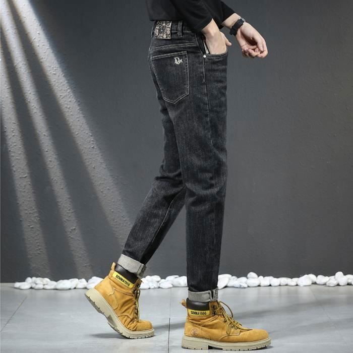 Pantalon jean stretch homme clearance