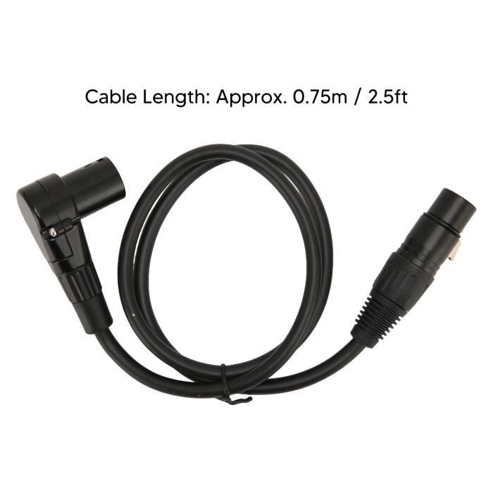 Câble hi-fi xlr - 2m - Câble Audio XLR mâle vers femelle, une paire de  câbles OFC M-F blindés pour mélangeur - Cdiscount Informatique