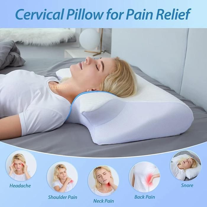 MovilCom® Oreiller cervical orthopédique thérapeutique viscoélastique