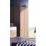 Langria Armoire Penderie Placard 18 Cubes Motif Boucle Etageres