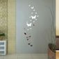 25pcs Autocollant Mural Papillon Amovible Style Miroir D/écoration pour Maison