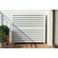 Casanoov cache clim & pompe à chaleur aneto aluminium blanc - taille l