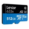Carte mémoire 512GO Lexar High-Performance 633x microSDXC UHS-I-0