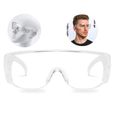 Lunettes de protection travaux bricolage antibuée anti poussière chimie chantier pvc laboratoire femme homme sur-lunettes menuiserie-0