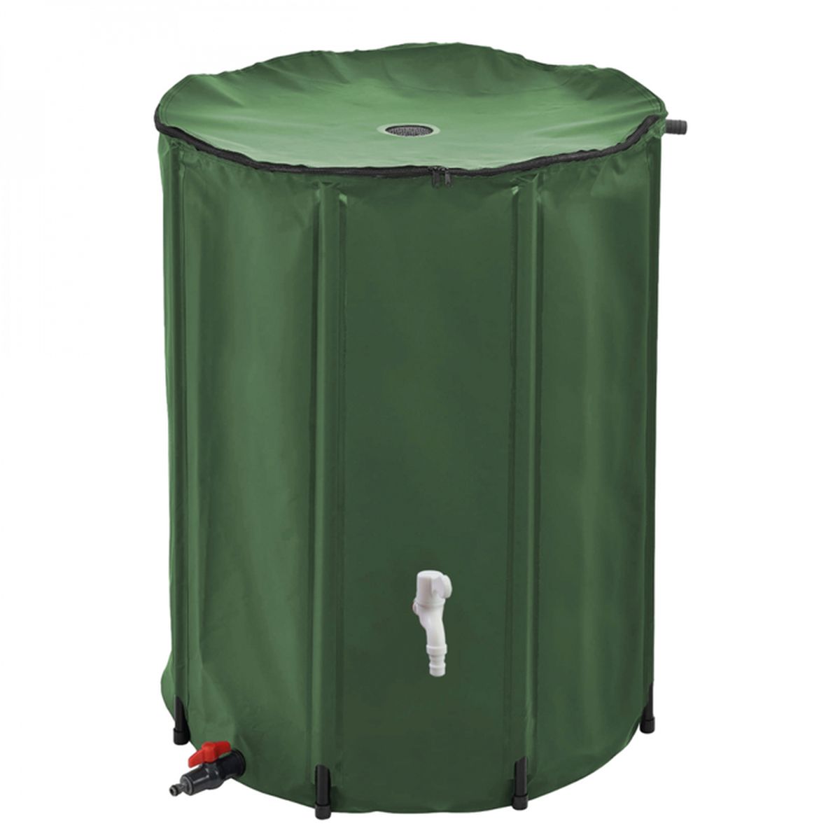 Housse IBC Imperméable Pour Réservoir D'eau 1000L - Tissu Oxford, 120x116x100 Cm, Fermeture éclair, Noir