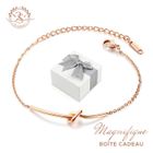 Magnifique Bracelet Noeud Baigné dans l'OR. Marque 2SPLENDID®. Taille ajustable. Ecrin cadeau offert. Pour Noël, Saint Valentin
