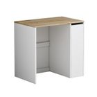 Armoire machine à laver Viktor, 93.5x88.5cm avec 3 compartiments, Blanc, Blanc, Vicco