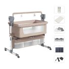 REENBORN Magic ZC - Lit bebe Berceau électrique - Lit cododo multifonctionnel, Bluetooth avec musique, Balançoire à 5 vitesses - Beige