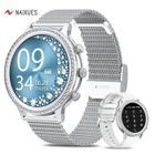 NAIXUES Montre Connectée Femme Appel Bluetooth 1.32'' HD-Fonction Féminine-Rythme Cardiaque-SpO2-Sommeil-Calories-Cadeau pour Femme