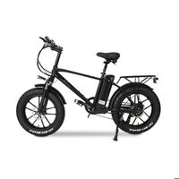 Vélo électrique CMACEWHEEL T20 Noir 750W 20" fat bike avec batterie amovible 48V 17Ah