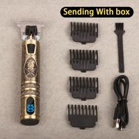gentilhomme Tondeuse à cheveux professionnelle 2021, rasoir électrique sans fil Rechargeable USB T9 pour homm