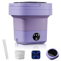 Mini Machine à Laver Pliante - JINZDASU - 6.5L - Violet - Pour Sous-vêtements et Petits Articles