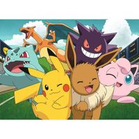 Puzzle 100 pièces - NATHAN - Pikachu et les Pokémon - Dessins animés et BD - Enfant - Mixte - Vert