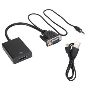 Unotec convertisseur VGA vers HDMI avec audio