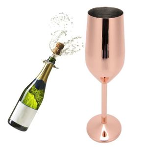 MISE EN BOUCHE XUY Verrine mise 220ML Verres à champagne Gobelets à boire banquet du bar (Rose d'or )