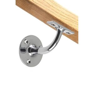 /Ø 42 mm 2 m Fixation Murale avec Chevilles Relaxdays Main Courante en Bois de h/être 2000 mm//200 cm