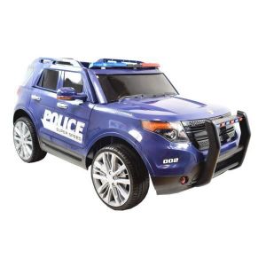 VOITURE ELECTRIQUE ENFANT Voiture électrique - Police Bleue - Pack Luxe - 2 