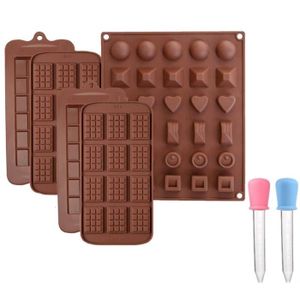 Moule silicone morceaux de tablette de chocolat –