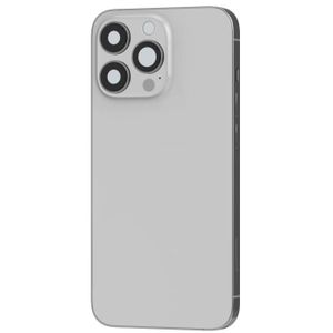Vitre Arrière De Rechange Pour IPhone 13 Pro - Blanc - Avec Adhésif Pré-installé (BIG HOLE) - Neuf