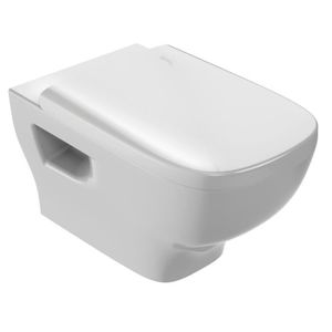WC - TOILETTES JACOB DELAFON Pack WC suspendu sans bride Struktura EDE112-00 avec cuvette et abattant standard, Blanc