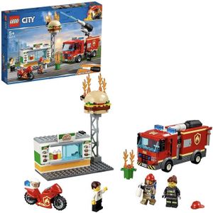 ASSEMBLAGE CONSTRUCTION LEGO 60214 City Fire LIntervention des Pompiers au Restaurant de Hamburgers