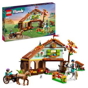 ASSEMBLAGE CONSTRUCTION LEGO® Friends 41745 L’Écurie d’Autumn, Jouet avec Chevaux, Carrosse, Cadeau Équitation