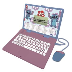 ORDINATEUR ENFANT Ordinateur éducatif bilingue STITCH – 124 activités (Français-Anglais)