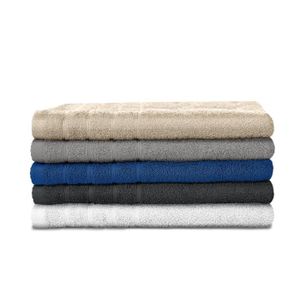 LOVELY HOME Lot de 5 Draps de douche Eponge 70x130cm 100% Coton de 5 couleurs assorties