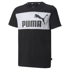 T-SHIRT T-shirt Noir Garçon Puma Colorblock