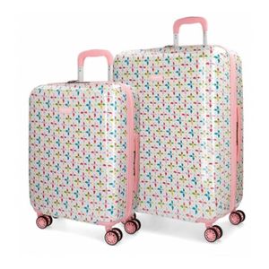 Pepe Jeans Pasqui Valise Trolley Cabine Multicolore 40x55x20 cms Rigide ABS Serrure TSA 38L 2,5Kgs 4 roues Bagage /à main