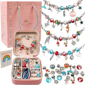 KIT BIJOUX Kit de Fabrication de Bracelets pour Filles,Kits de Bijoux et Perles pour Enfants,Bijoux Enfants Fille Cadeaux de Fille 8-12 Ans.