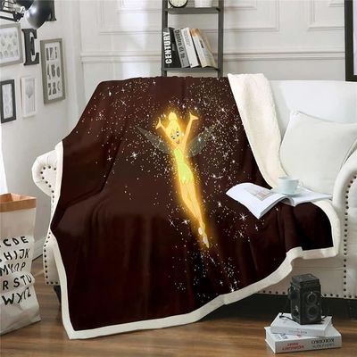 Jeté De Lit Léger Et Doux Motif Fée | Couverture Chaude Pour Canapé Ou Lit | Plusieurs Tailles Disponibles