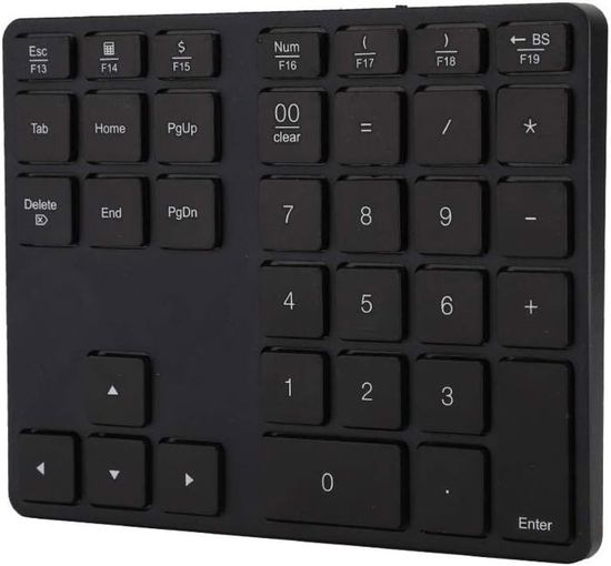 Clavier Numérique Sans Fil Bluetooth 5.0 – 35 Touches Ultra-mince, Rechargeable, Compatible PC/Mac – Pour Saisie Rapide De Chiffres - 13