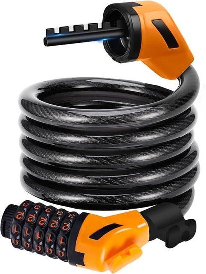 Antivol Velo, Cadenas Trotinette Electrique, Cadenas Code 4 Chiffres