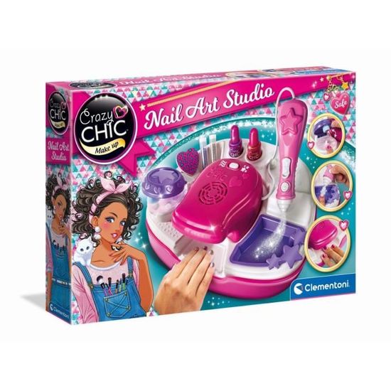 Clementoni Crazy Chic-Miss Bag Trousse Filles, Coffret lavables, Se