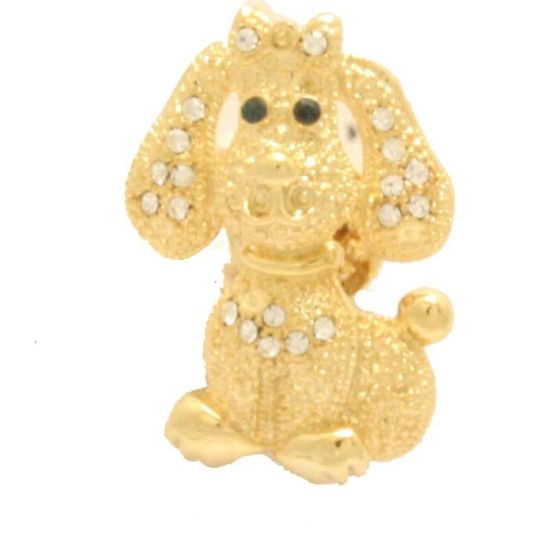 Broche Fantaisie Métal Et Brillants – Occasion En Bon état – Accessoire Déco Ou Bijou