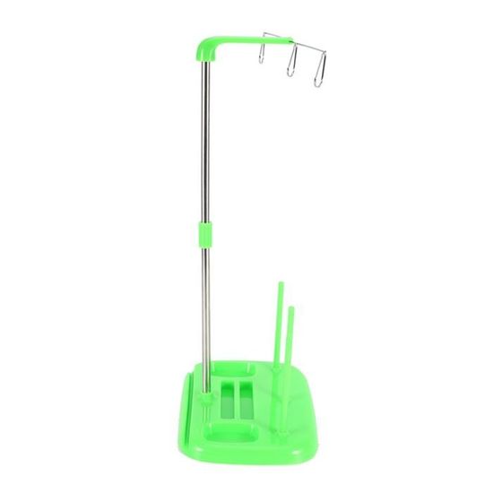 Support De Bobines Pour Machine à Coudre - 3 Cônes, Espace Pour 15 Bobines - En PE, Couleur Violet (ou Vert)